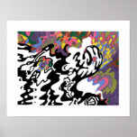 "Invasion" Abstract Art Print