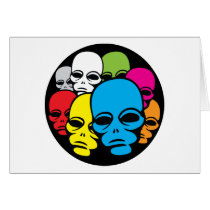 Invasion of Rainbow Aliens Card
