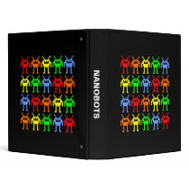 Invasion of the Multi-color Nanobots binders by artberry Invasion of the Multi-color Nanobots binders