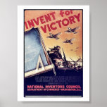 Invent For Victory Posters