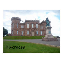 inverness castle green post card