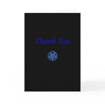 Inverse Pentagram "Thank You" Card