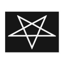 inverted pentagram postcard by freepaganpages inverted pentagram postcard