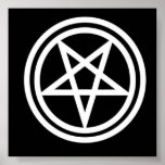 Inverted pentagram poster posters