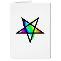 Inverted rainbow pentagram gear cards by freepaganpages Inverted rainbow pentagram gear cards