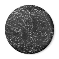 Inverted Stucco Black and White wall picture Magnet