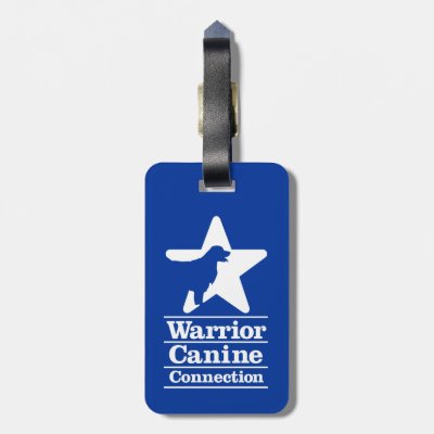 Inverted WCC logo luggage tag