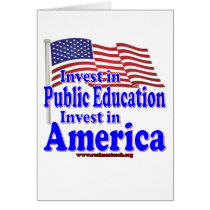 Invest in Public Education Greeting Cards