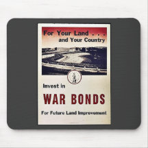 Invest In War Bonds Mouse Pads