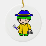 Investigator Boy 2 Ornaments