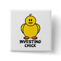 Investing Chick buttons by chicktshirts8 Investing Chick buttons