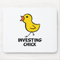 Investing Chick Mousepad by chicktshirts8 Investing Chick Mousepad