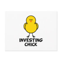 Investing Chick postcards by chicktshirts8 Investing Chick postcards