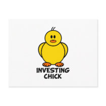 Investing Chick postcards by chicktshirts8 Investing Chick postcards