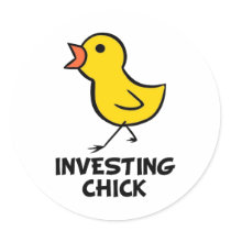Investing Chick Sticker