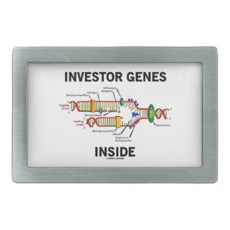 Investor Genes Inside (DNA Replication) Belt Buckles