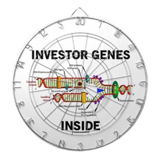 Investor Genes Inside (DNA Replication) Dartboard With Darts