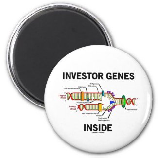 Investor Genes Inside (DNA Replication) Fridge Magnets
