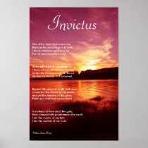 Invictus ~ Inspirational Poem Print