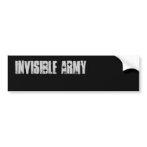 invisible arMy buMper sticker