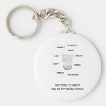 Invisible Illness Liquid Key Chains