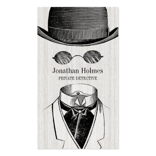 Invisible Man Private Detective business cards