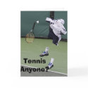 Invisible Tennis Birthday Card