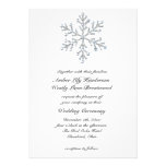 Invitación 2 del boda del copo de nieve del invier