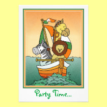 Invitación animal irlandesa del viaje invitaciones