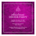 Invitación con clase del fiesta de cena de navidad