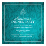 Invitación con clase del fiesta de cena de navidad