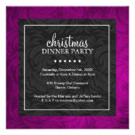 Invitación con clase del fiesta de cena de navidad