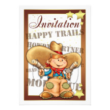 Invitación con el vaquero - invitación del vaquero