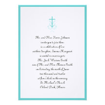 Invitación cristiana cruzada del boda de la turque