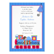 Invitación de la fiesta de bienvenida al bebé del 