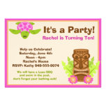 Invitación de la fiesta de cumpleaños de Luau
