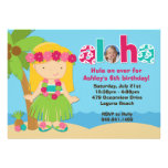 Invitación de la fiesta de cumpleaños de Luau