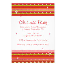 Invitación de la fiesta de Navidad del papel de em