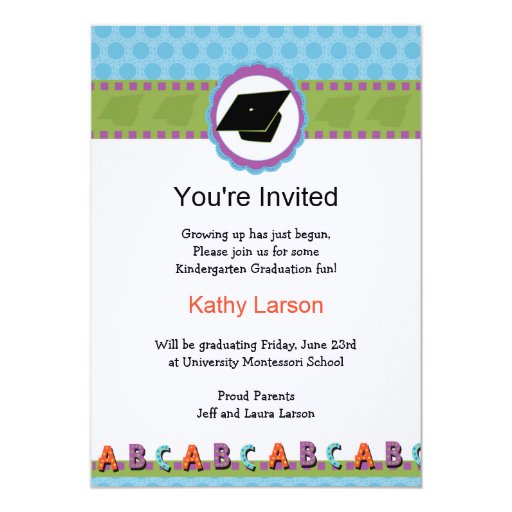 Preschool Graduation Invitation Template Preschool Graduation Invitation Template