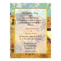 invitación del boda de padres de novia y del novio