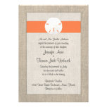Invitación del boda de playa del dólar de arena - 