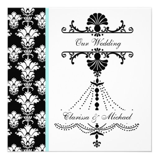 Invitación del boda del cuadrado de la lámpara de 