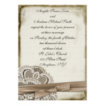 Invitación del cordón del vintage de Melinda