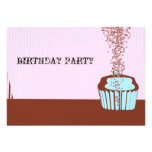 INVITACIÓN DEL CUMPLEAÑOS DEL VINTAGE, FIESTA DE C