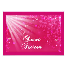 Invitación del dulce dieciséis