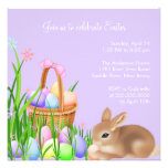 Invitación del fiesta de cena de Pascua del jardín