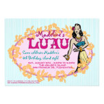 Invitación del fiesta de Hula Luau
