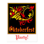 Invitación del fiesta de la cornucopia de Oktoberf Postal