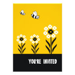 Invitación del fiesta de las flores blancas Tarjet