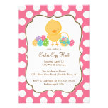 Invitación del fiesta de Pascua de la caza del hue